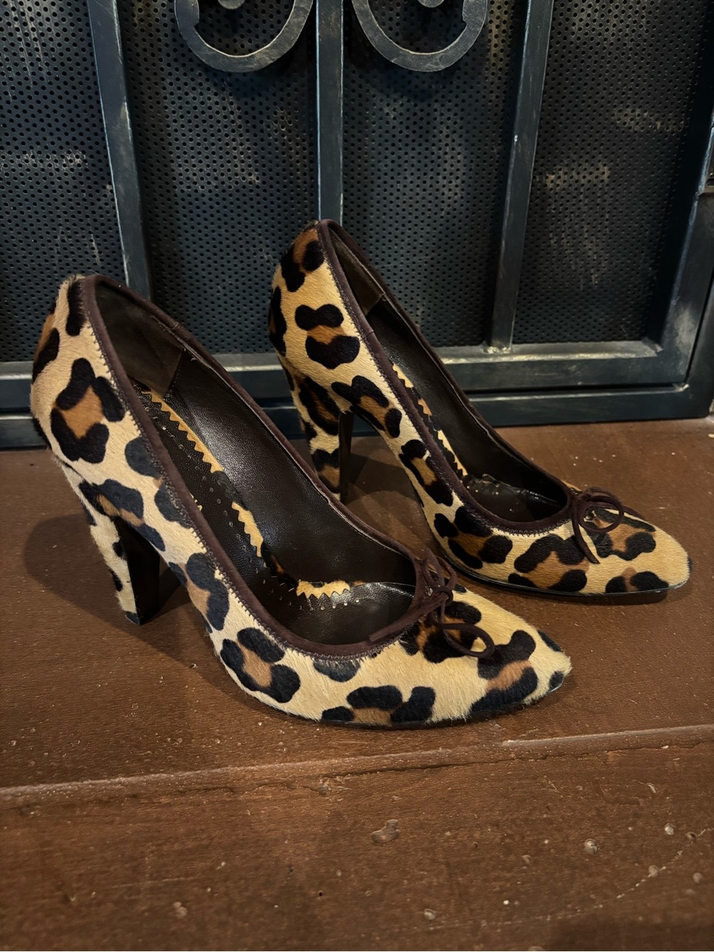 BCBGMAXAZRIA Leopard Print High Heels